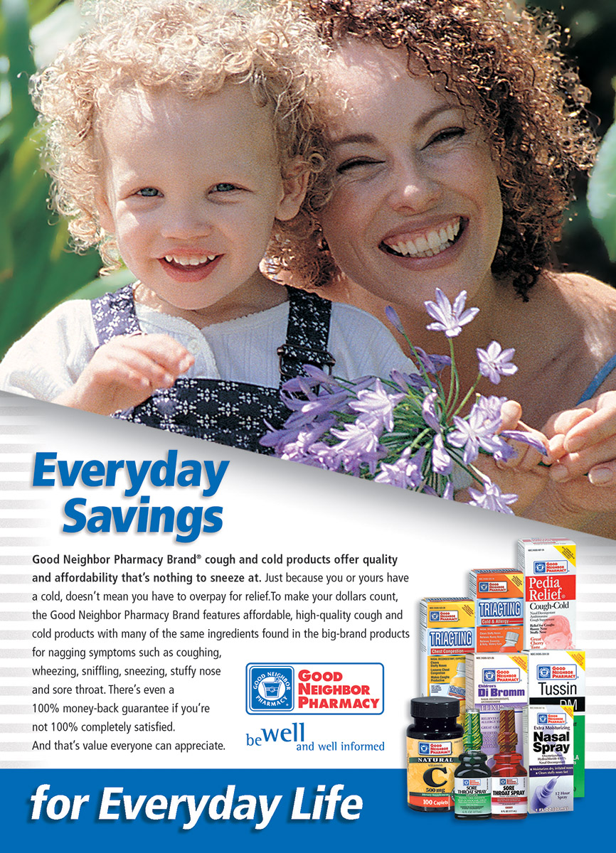 Good Neighbor Pharmacy Store Brands - Full Page Ad