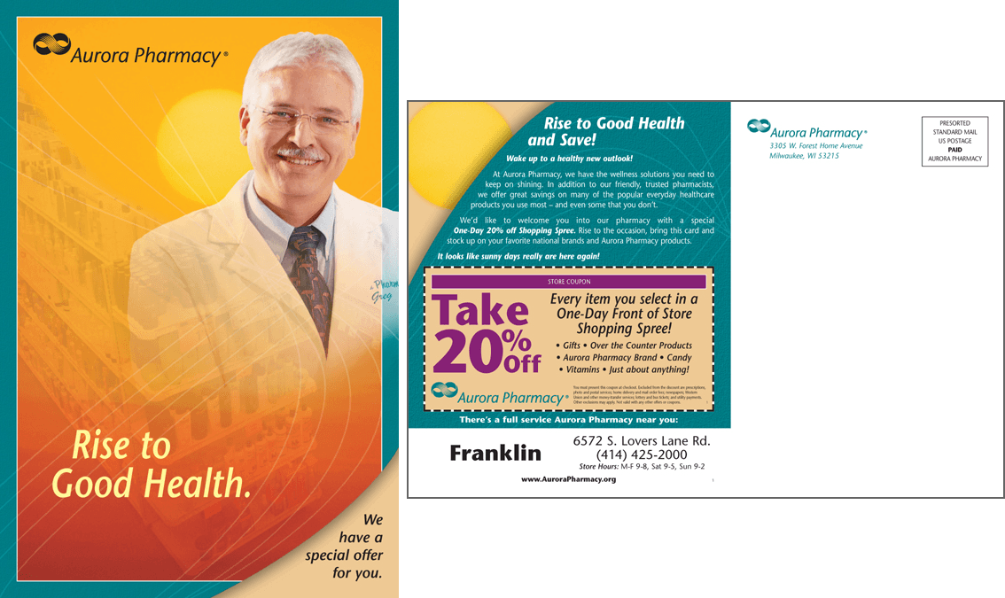 Aurora Pharmacy Post Card Campaign #1