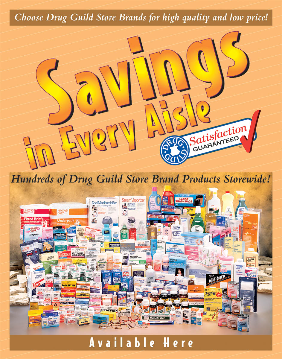 Drug Guild Store Brands - Poster